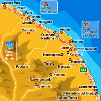 hotel Camerino: Costa Marchigiana