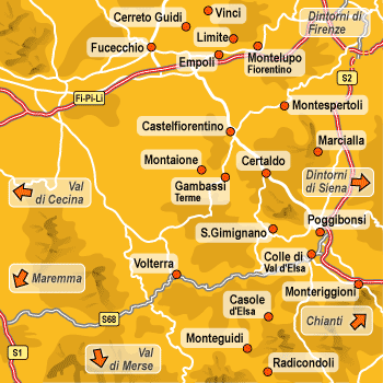 hotel Gambassi Terme: Val d'Elsa ed Empolese