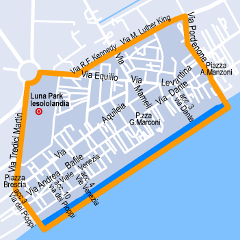 hotel Jesolo: Piazza Brescia Piazza Manzoni
