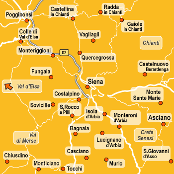 hotel Monteriggioni: Dintorni di Siena