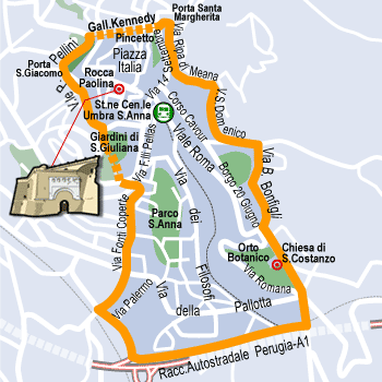 hotel Perugia: Piazza Italia   Sant'Anna