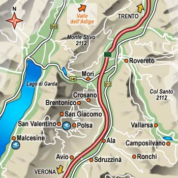 hotel Rovereto: Vallagarina e Monte Baldo