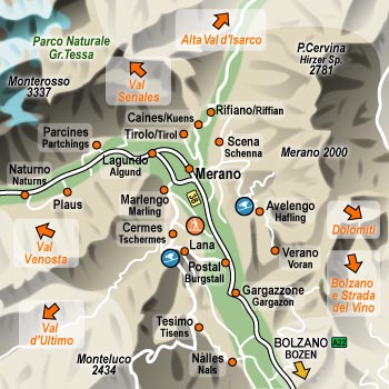 hotel Tirolo: Merano e dintorni